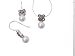 Sterling Silver Faux Pearl and Marcasite Shepherds Hook Earring and Necklace Set