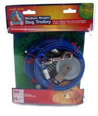 Penn Plax Medium Weight Dog Trolley - 50'