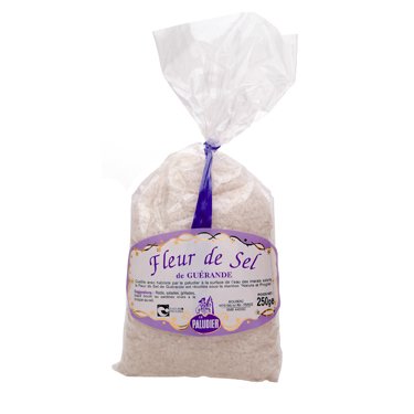 Le Paludier 8.8 oz Fleur de Sel from Brittany France, in bag (refill) by Brittany Sea Salt