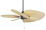 Fanimation FP320RS, Islander Rust 52" Outdoor Ceiling Fan with F423-G459 Light & ISD4A Blades