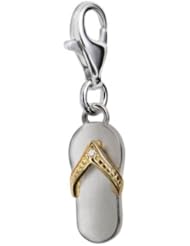 Hot Diamonds Flip Flop Charm, Sterling Silver