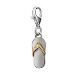 Hot Diamonds Flip Flop Charm, Sterling Silver