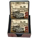 Set of 6 Coasters with London design