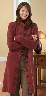 Shetland Wool Sweater Coat