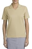 Upscale Ladies Cotton/Poly Rapid Dry Sport Shirt - Stone Color