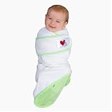 Go Mama Go Designs Snug and Tug Swaddling Blanket, Large, Green