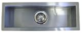 23 Inch Stainless Steel Undermount Single Narrow Bowl Kitchen / Bar / Prep Sink Zero Radius Design
