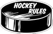 6" Hockey Rules Car Magnet