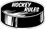 6" Hockey Rules Car Magnet