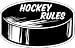 6" Hockey Rules Car Magnet