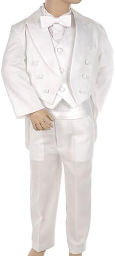 Kaifer Little Boys' Toddler 5-Piece Tuxedo with Tails