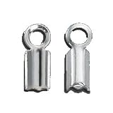 Cord END Fasteners 3mm Inside Opening Sterling Silver Q.4