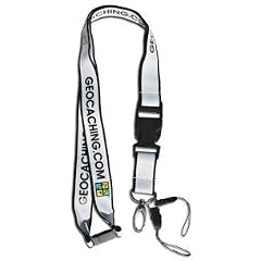 Geocaching Lanyard (Schl�sselband), wei�