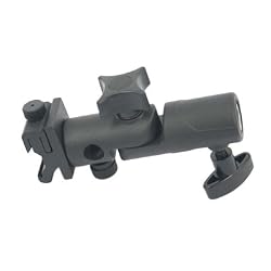 HDE &reg; Adjustable Swivel Flash Mount Bracket w/ Umbrella Mount for Tripods/Light Stands