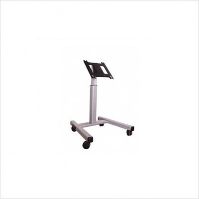 Adjustable Flat Panel Monitor Cart Cart Only Color: Black