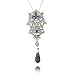 Sterling Silver CZ Purple Crystal Chandelier title=