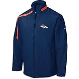 Denver Broncos White Poly Knit Track Jacket - Medium