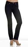 Slimming Jeans - Premium Denim Straight Leg Womens Jeans, Blue Size 18