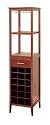 Glass Holder and Wine Tower, Walnut