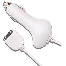 OrionGadgets Car Charger for Apple iPad (White)