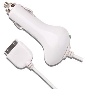 OrionGadgets Car Charger for Apple iPad (White)