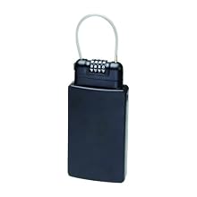 MMF Industries Mobile Security IBOX with Combination Lock, Large, 9.02 x 1.1 x 3.15 Inches, Black (2648704)