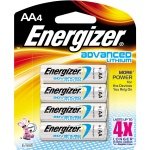 Energizer AA Advanced Lithium Battery Retail Pack - 4-Pack