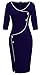 HOMEYEE Women's Retro 3/4 Sleeve Formal Evening Cocktail Pencil Dress B329