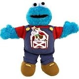 Singing Farmer Cookie Monster Sesame Street Plush. Fisher Price