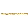 14K Yellow Gold Figaro Lite Chain Bracelet - 5.40mm - 8.5 inch