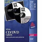 AVERY-DENNISON Cd dvd white matte label for laser printers,... by Avery
