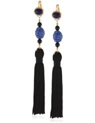 Kenneth Jay Lane Bead and Tassel Drop Earrings