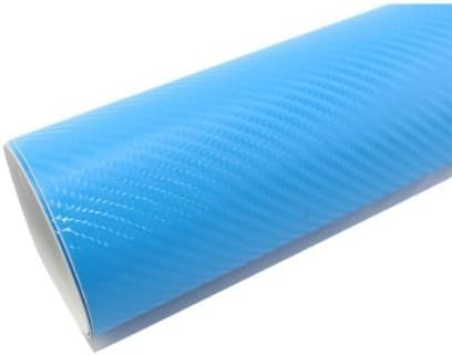 Xingyuan 4D Carbon Fibre Vinyl Film with Free Bubbles for Car Smooth Surface Decoration 50x150cm Light Blue