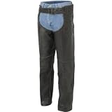 RIVER ROAD MENS VINTAGE LEATHER MOTORCYCLE CHAPS