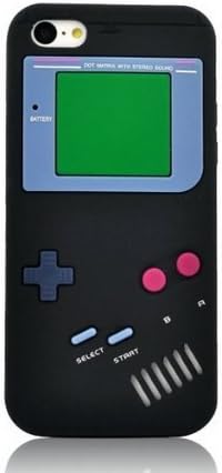 iPhone 6s Plus Case, MIMICat® Retro Design 3D Game Boy Gameboy Style Soft Silicone Cover Case for iPhone 6 Plus / 6s Plus 5.5" (Black)