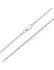Bling Jewelry 925 Sterling Necklace Round Ball Link Bead Chain Heavy 220 Gauge