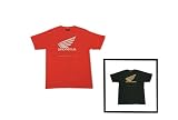 ホンダ：Tシャツ ウイング箔 ブラックXゴールド 0SYTN-M5D トラベルバッグ付 / カラー：ブラック/ゴールド / サイズ：MENS-フリー