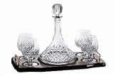 LONGFORD CRYSTAL MINIATURE BRANDY DECANTER SET
