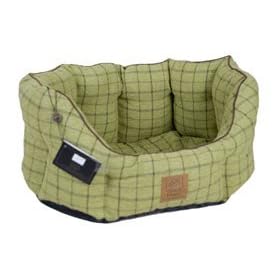 House of Paws Tweed Oval Dog Bed, Xlarge, 30-inch