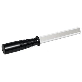 Click here to buy DMT 6-in-1 Multi-Purpose Diamond and Ceramic Triangle Sharpener by Diamond Machining Technologies.