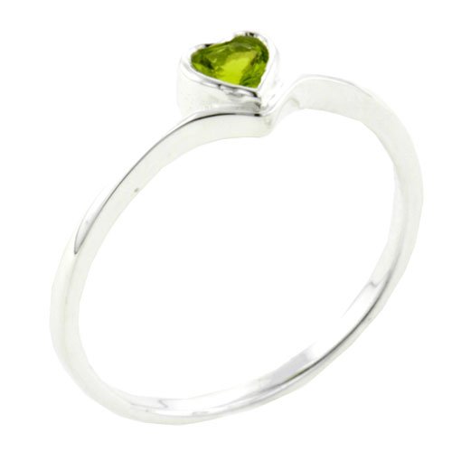 Sterling Silver Heart Cut Cz Promise Ring