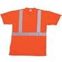 Class II Safety Shirt with 2in. Reflective Solid Stripes, Orange, 2X-Large