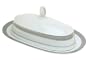 Mikasa Platinum Crown Covered Butter Dish