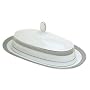 Mikasa Platinum Crown Covered Butter Dish