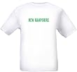 NEW HAMPSHIRE - GREEN LETTERING - State-series - White T-shirt