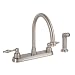 Premier 120163 Wellington Two-Handle Kitchen Faucet with Matching Side Spray, Brushed Nickel