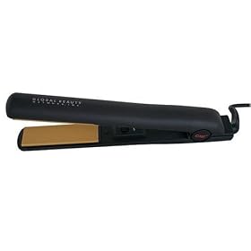 CHI 1" Ceramic Style Flat Iron by Farouk - Black/ Gold