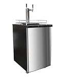 Nostalgia Electrics™ KRS-6100SS Double Kegorator™ Twin Tap Beer Keg Fri ....