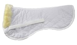 Merino Sheepskin Saddle Half-Pad (Regular Size, Cream)