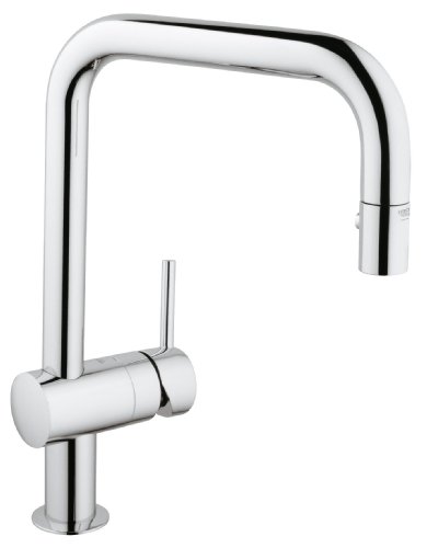 Grohe 32322 Minta Einhand-Sp&uuml;ltischbatterie, U-Auslauf, herausziehbare Sp&uuml;lbrause
